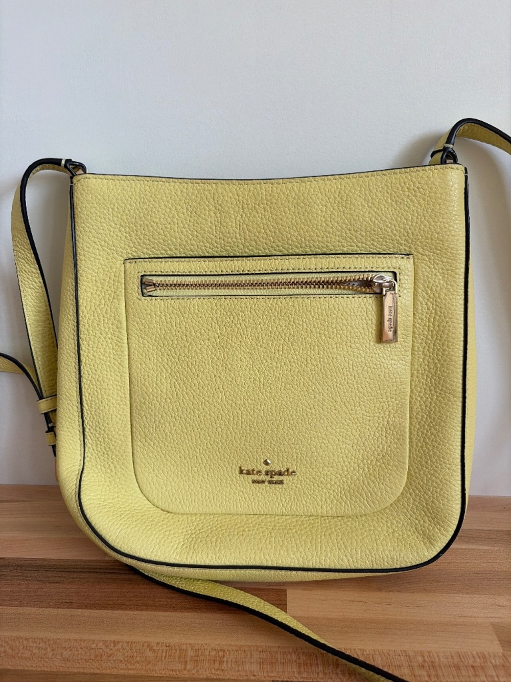 Kate Spade Liela Top Zip Crossbody Bag - Frosty Lime Yellow